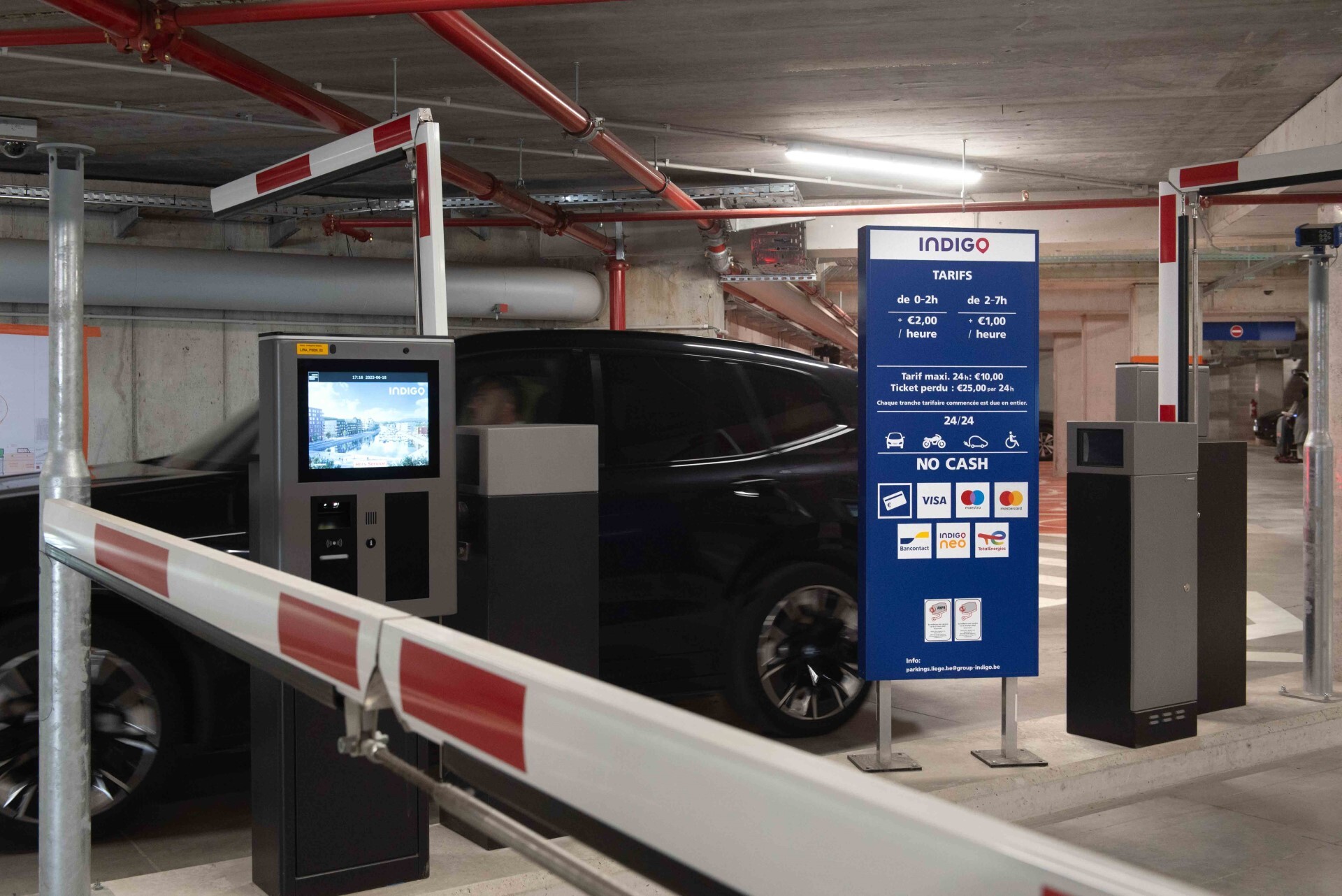 Entrée parking souterrain et prix 